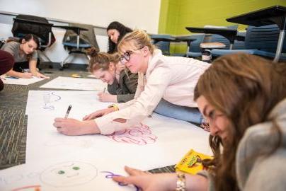 Students in an English as a New Language class.